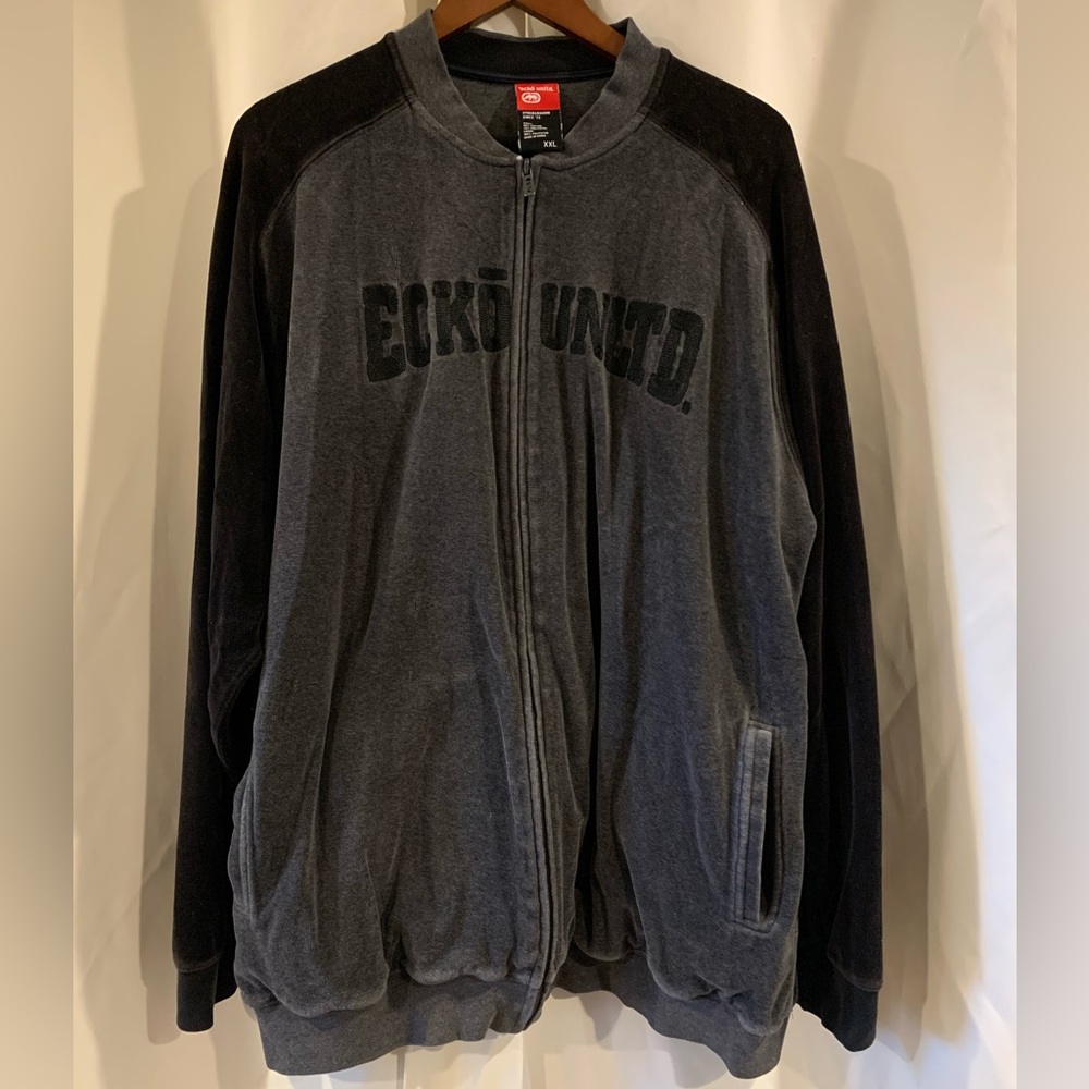 Ecko‎ Unlimited Soft Fleece Jacket Size 2XL Y2k